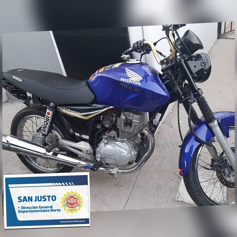 Secuestran motocicleta en Vignaud, e investigan sustracción en Porteña