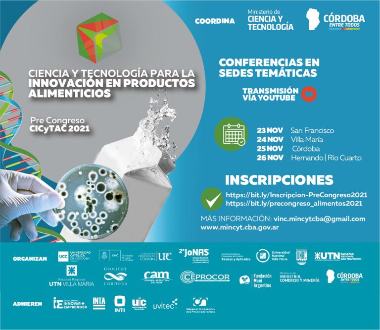 Pre-congreso de los Alimentos se realiza en cuatro ciudades de Córdoba