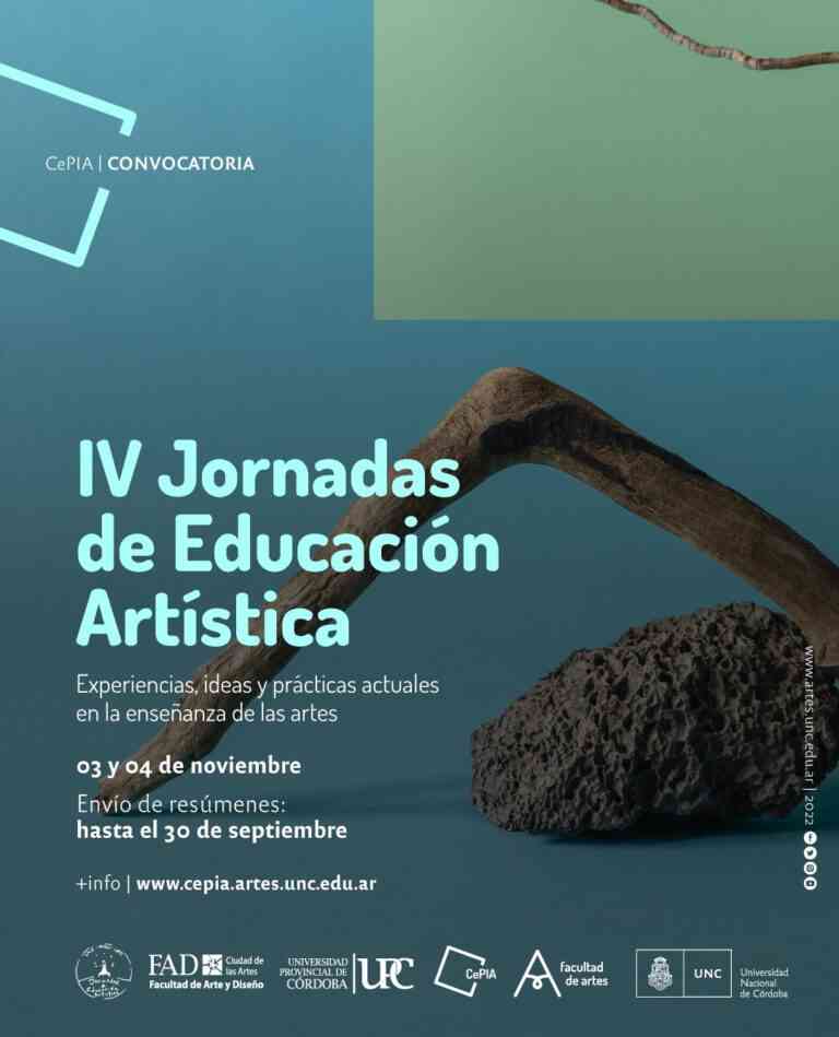 Invitan a interesados/as a IV Jornadas de Educación Artísticas y de las Artes