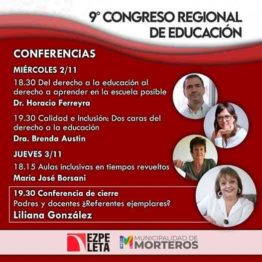Congreso Educativo Regional en Morteros: Dieron a conocer programa de Conferencias