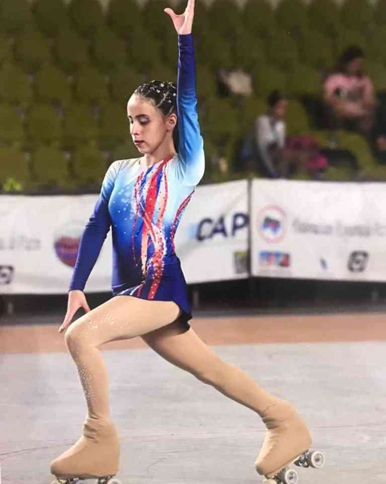 Martina Barros, patinadora de B° Bertossi obtuvo el puesto 19, de 54 competidoras en La Rioja
