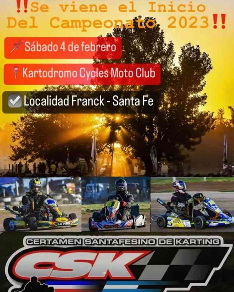 El Certámen Santafesino de Karting pone primera en Franck (Santa Fe)
