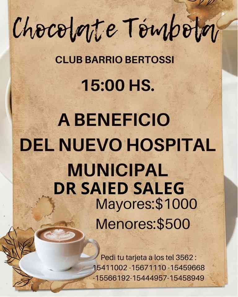 Domingo 17: Centro de Salud organiza tradicional «Chocolate-Tómbola»
