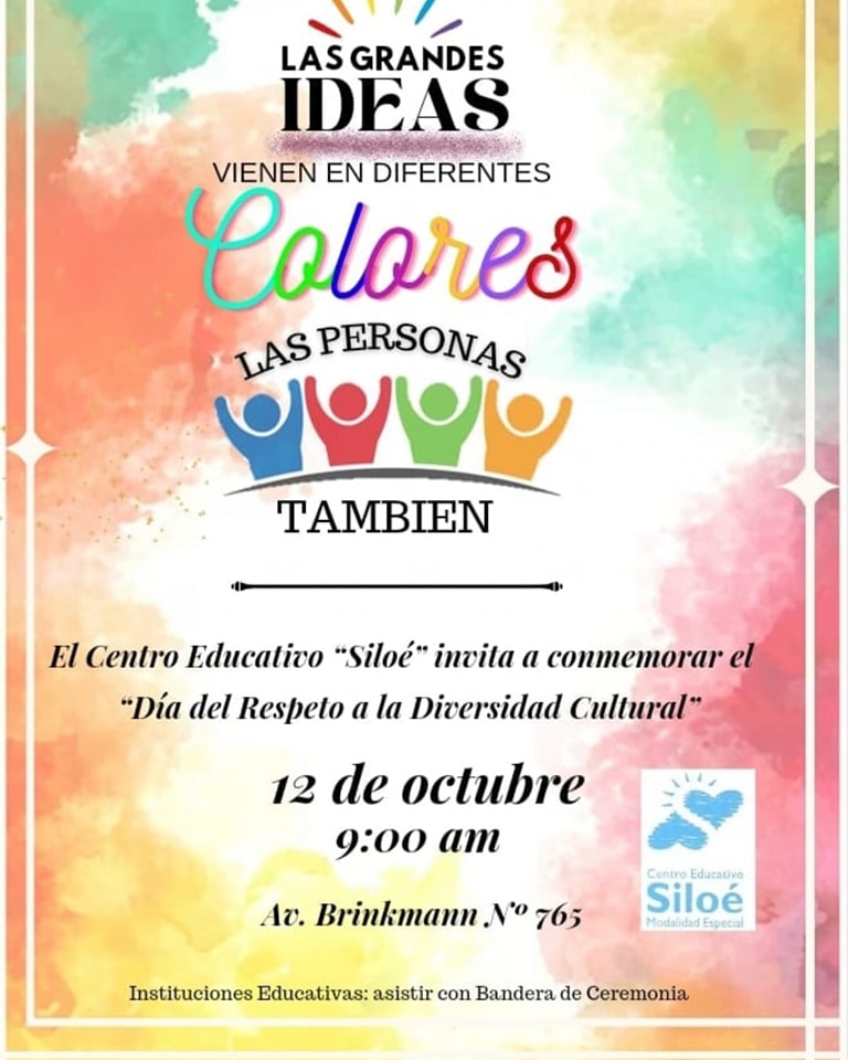 Centro Educativo Siloe: Invita al acto por la Diversidad Cultural