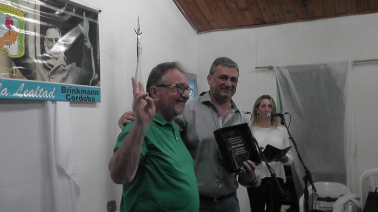 Partido Justicialista de Brinkmann brindó reconocimiento en el fin del mandato del Intendente Gustavo Tévez