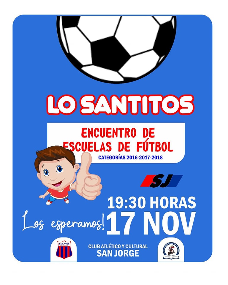 Agenda: San Jorge sede de «Los Santitos» y más deportes