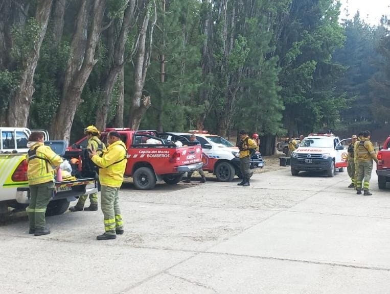 Bomberos Cordobeses se suman a la lucha contra incendios en Parque Nacional Los Alerces
