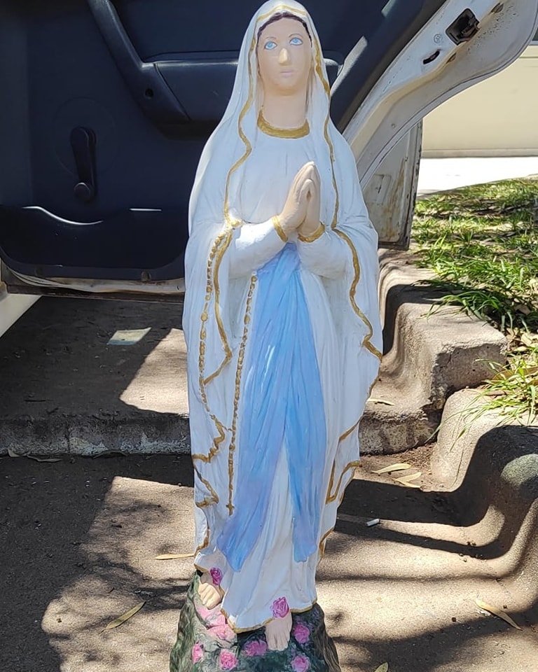 San Francisco: Recuperan Escultura de la Vírgen de Lourdes