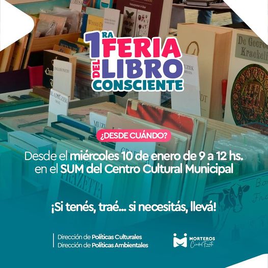 Anunciaron 1° Feria del Libro «Consciente 2024» en el Centro Cultural Municipal