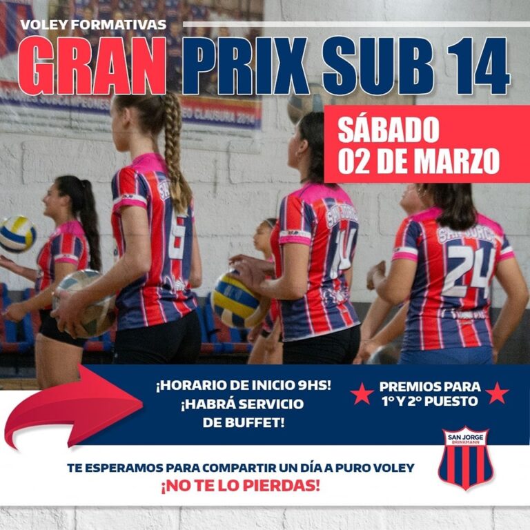 Agenda deportiva: Se disputa 1° Grand Prix de Voley Sub 14 en Club San Jorge