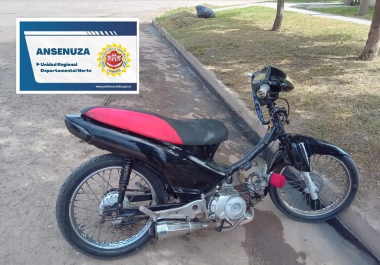 Operativo policial, con secuestro de motocicletas por infracción al Código de Convivencia