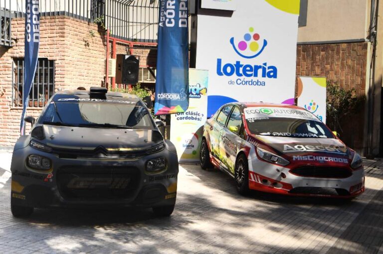 Firmaron convenio entre Lotería, Asociación Rally Argentino y pilotos locales